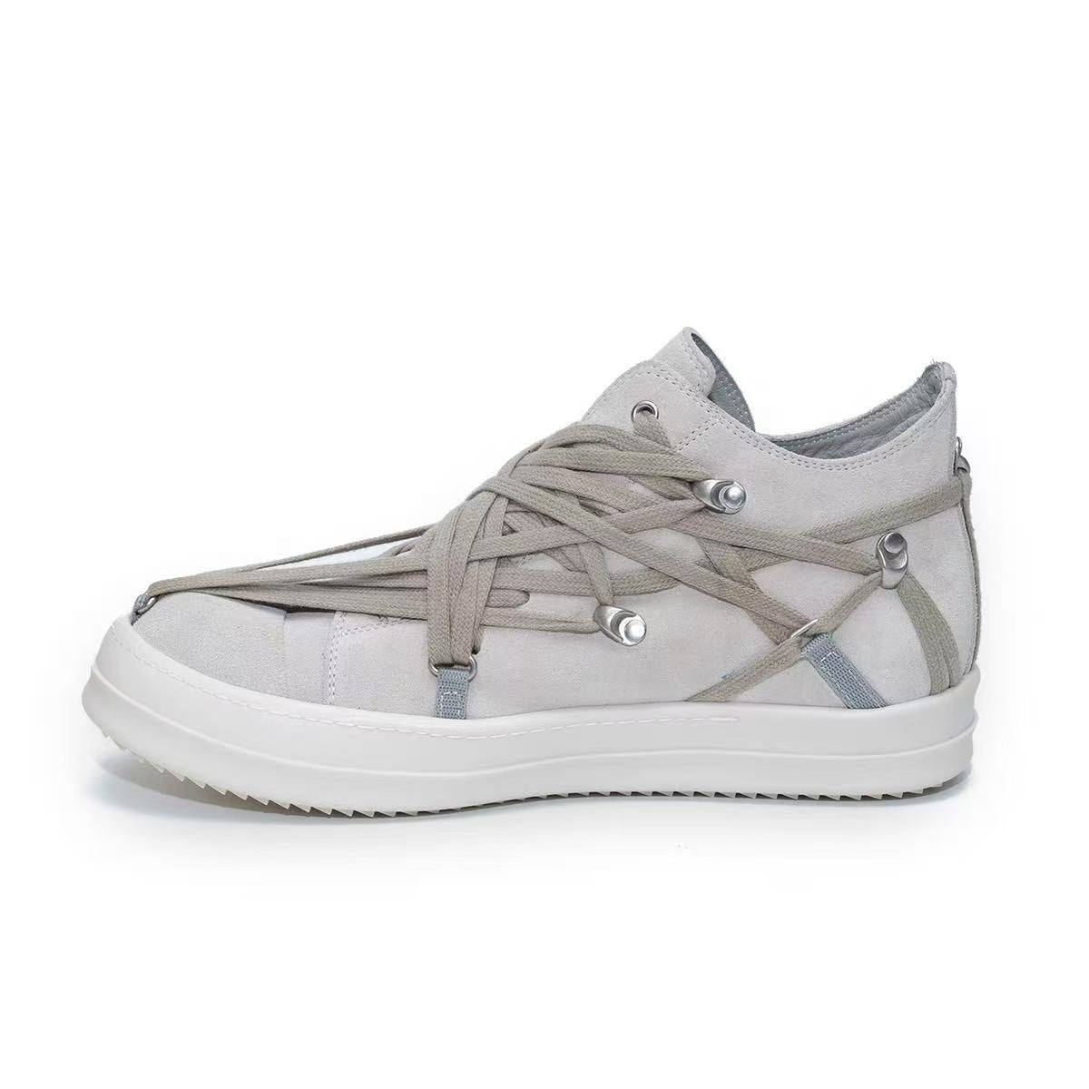 Women's & Men's Retro Genuine Board Crazy White Couple Sneakers