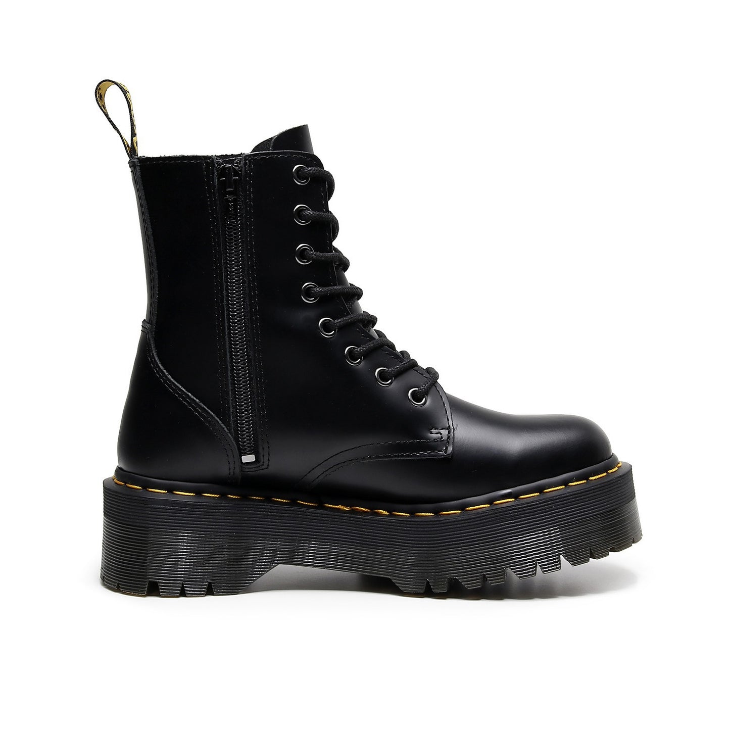 Women's Martin Side Zipper Platform Height Increasing Cowhide Good Women's Leather Boots