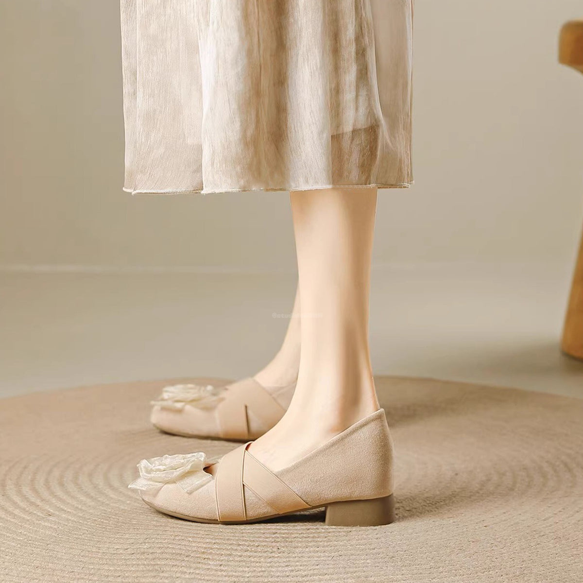 Cross Strap Ballet Female Small Height Women's Fashion Shoes
