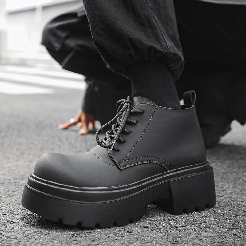 Men's Style Thick Bottom Short Martin Trendy Boots