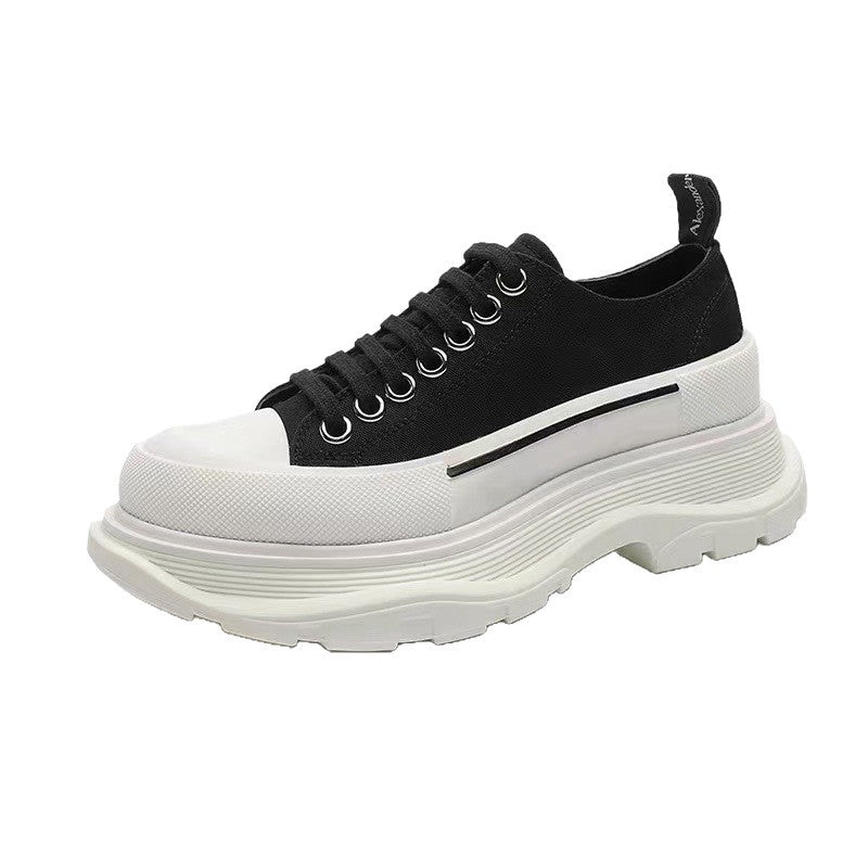Women's Spring Thin Breathable Increased Platform Sports Couple Women's Canvas Shoes