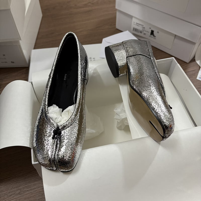 Women's High Version Mid Full Trotter Ballet Heels
