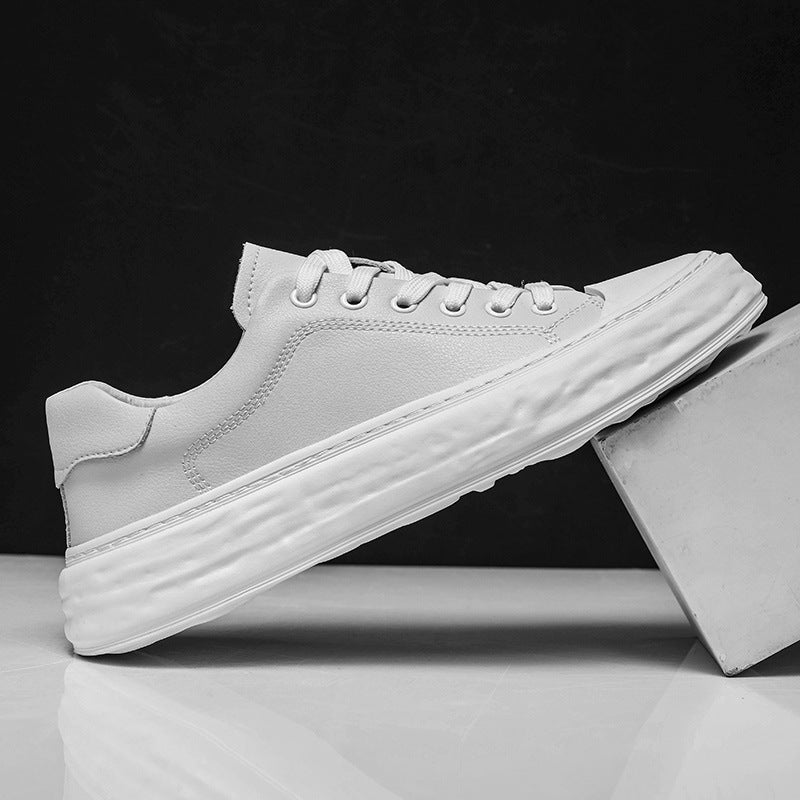 Men's Genuine Cowhide Board Versatile Single-layer Live Casual Shoes