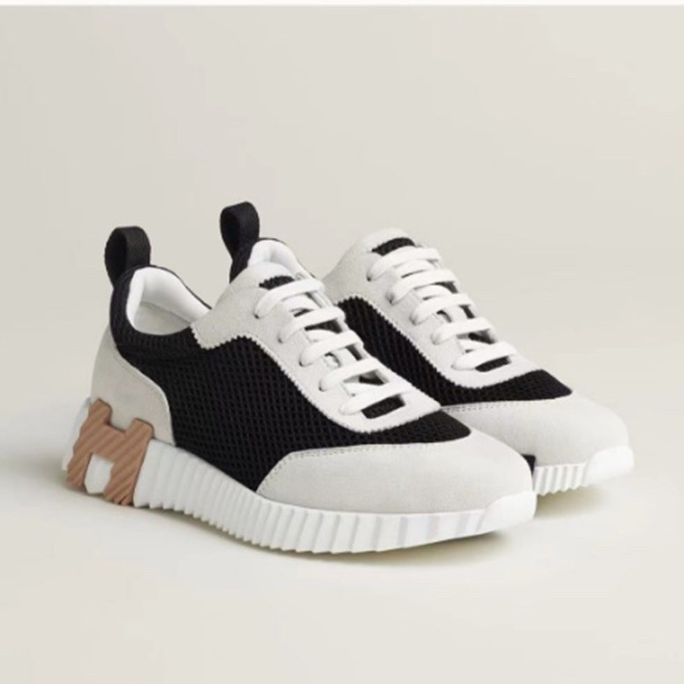Women's & Men's For White Platform Couple Flat Breathable Sneakers