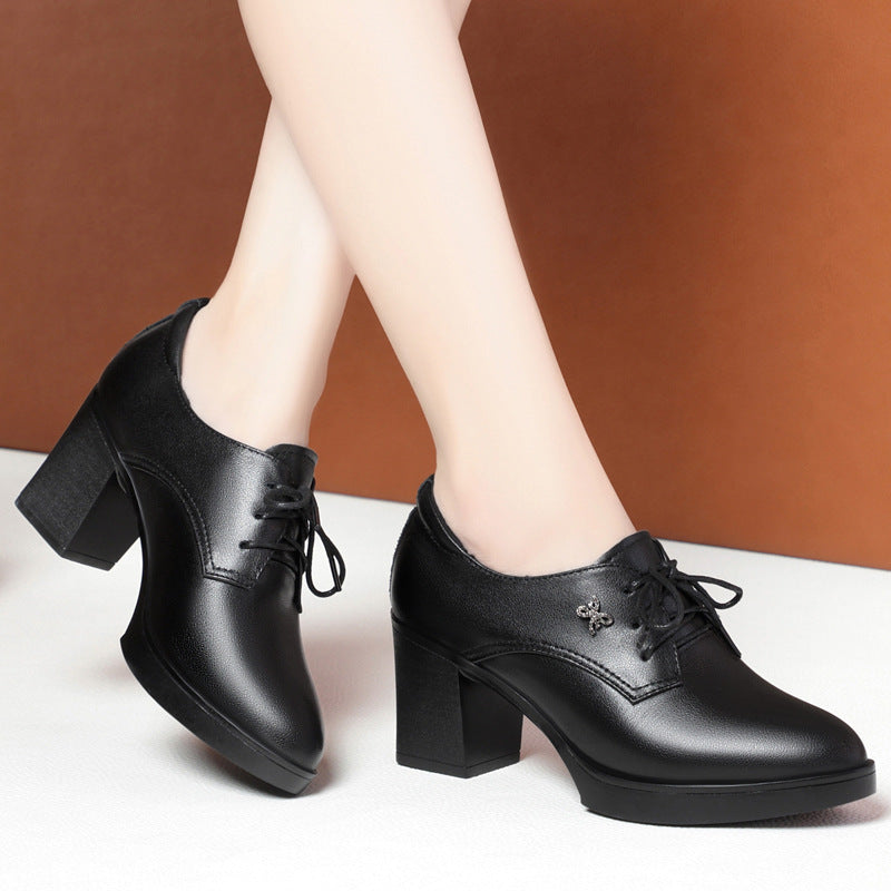 Women's Single High Chunky Driving Outing Maternity Casual Shoes