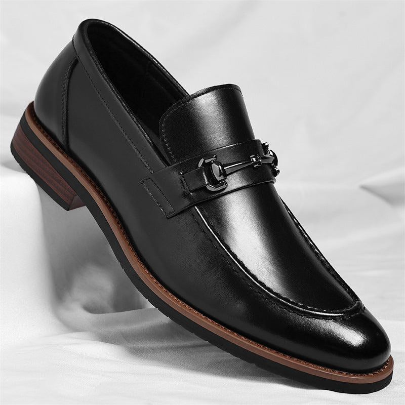 Men's Large Size European Style Oxford Pointed Suit Leather Shoes