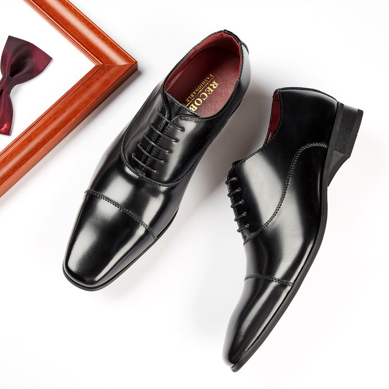 Men's Genuine Formal Wedding Oxford British Leather Shoes