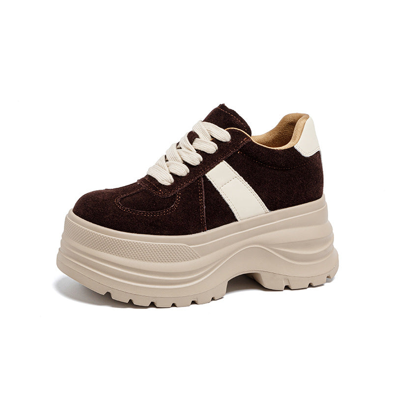 Women's Height Increasing Insole Muffin Platform Autumn Sneakers