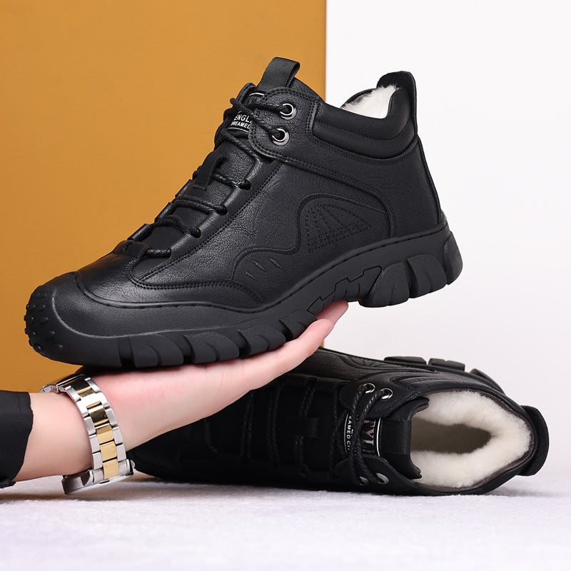 Men's Winter Warm With Veet Thick Cotton Snow Boots