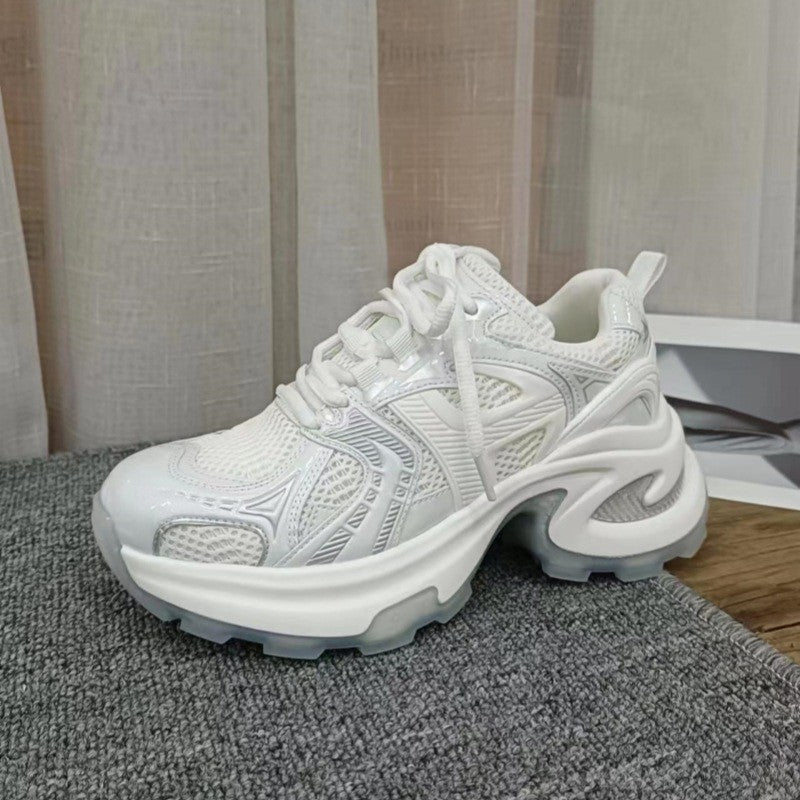 Women's Sier Platform Dad Spring Retro Fried Street Increased Lightweight Women's Sports Shoes