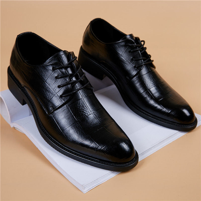 Men's Korean Style British Black Trend Wear Men's Shoes