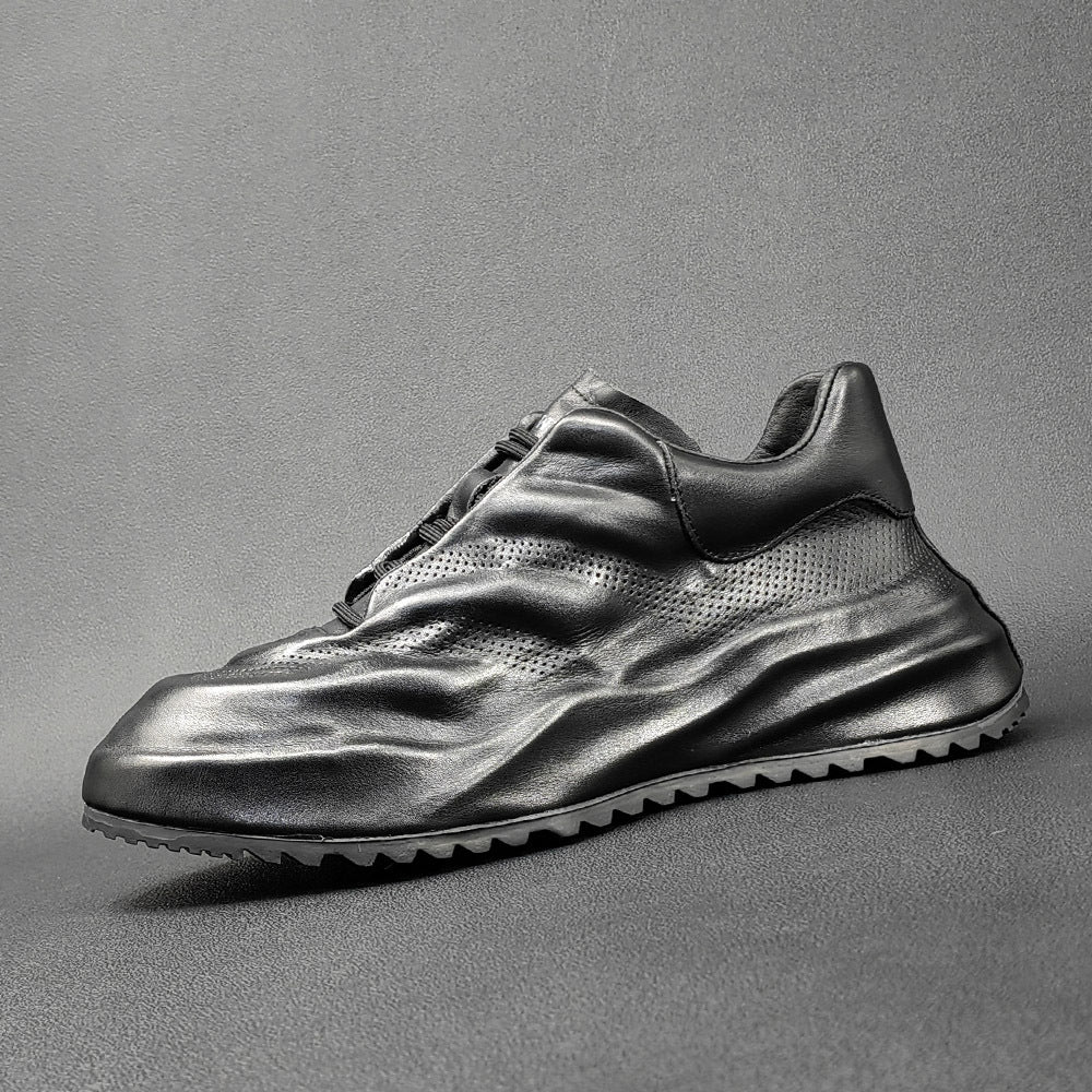 Men's Three-dimensional Embossed Light Luxury Dad Platform Height Increasing Trendy Versatile Casual Shoes