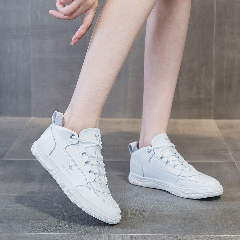 Women's Top White Tide Flat Sports Board Casual Shoes