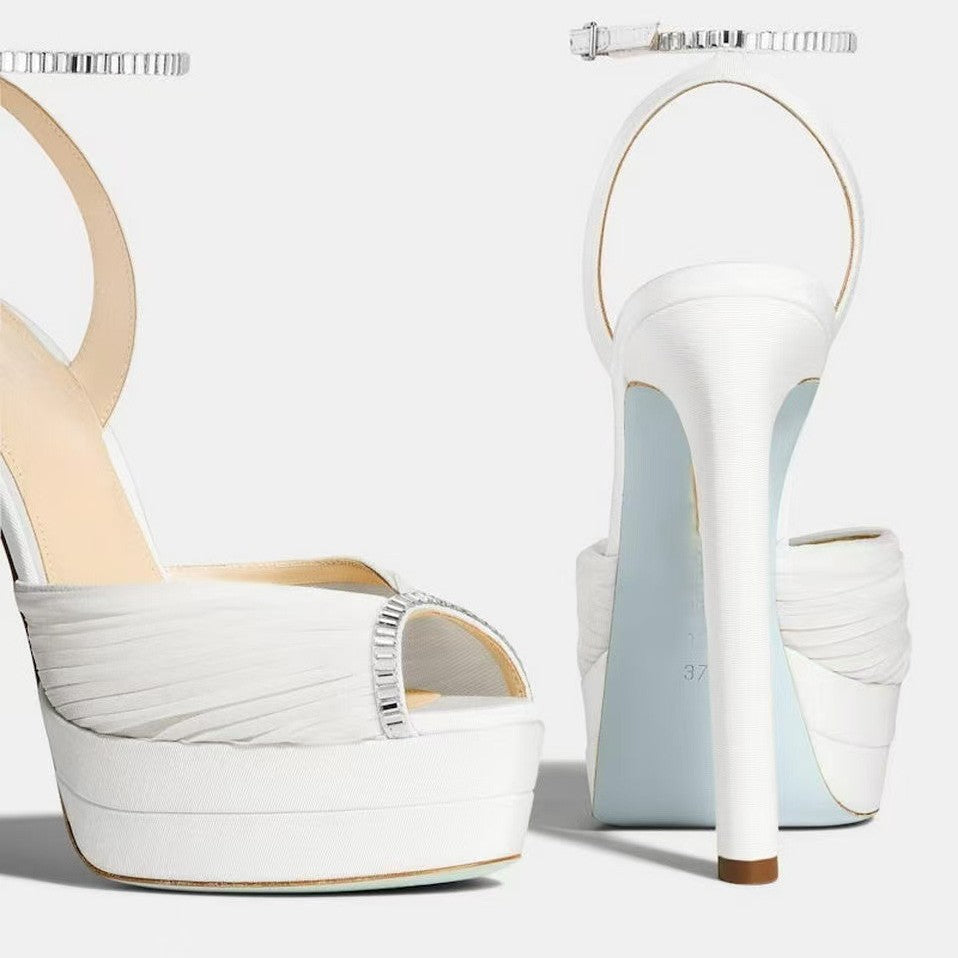 Women's Banquet Peep Toe Large Size Fashion High Heeled Sandals