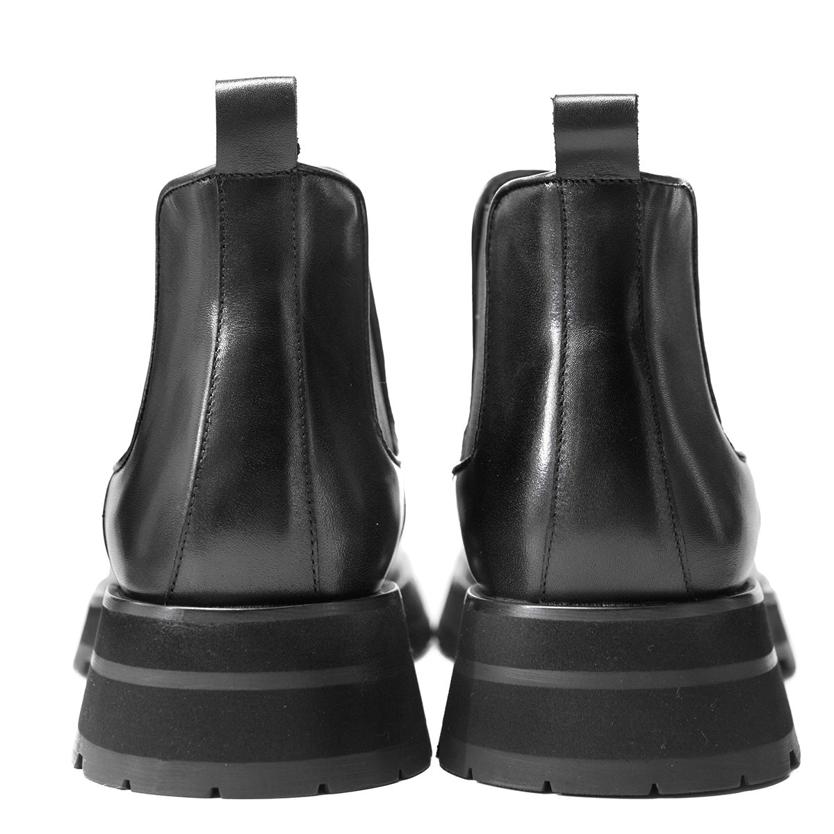 Men's Big Head Chelsea Thick Bottom Warped Hight Boots