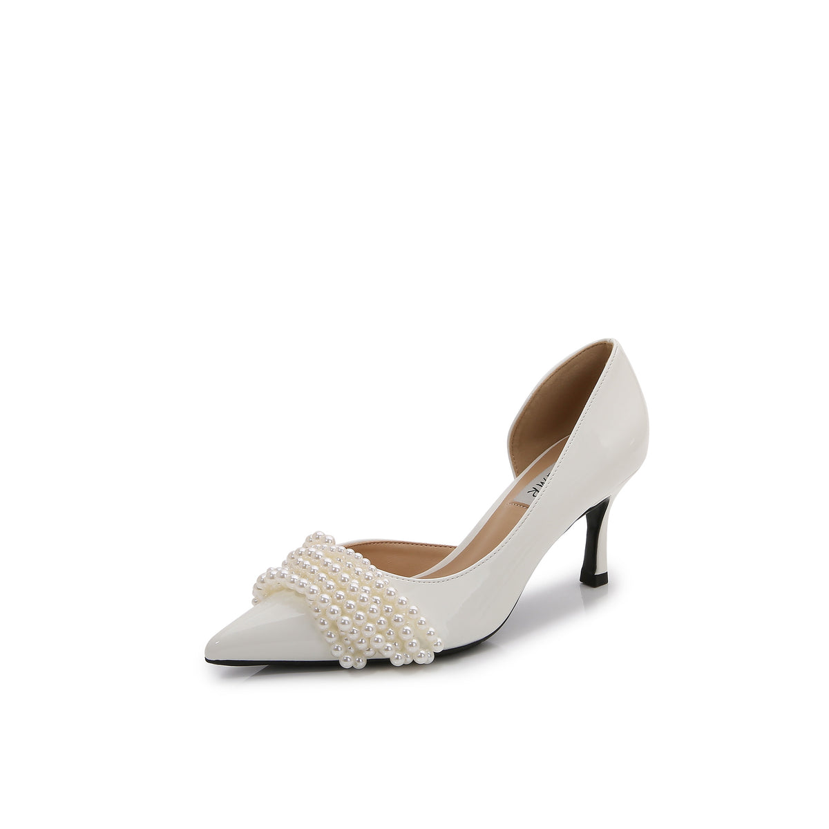 Stiletto High Pearl Fairy Style White Medium Wedding Bridesmaid Women's Fashion Shoes
