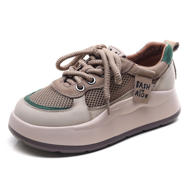 Women's Bottom Summer Thin Mesh Breathable Platform Women's Casual Shoes