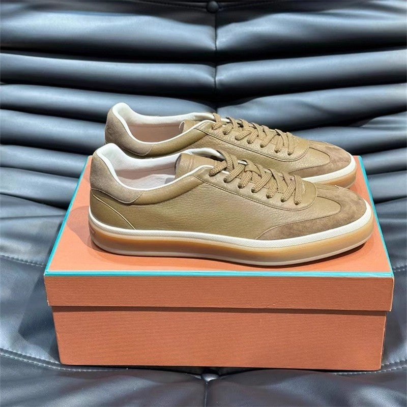 Men's Genuine Retro German Training Fashion Sports Breathable Suede Sneakers