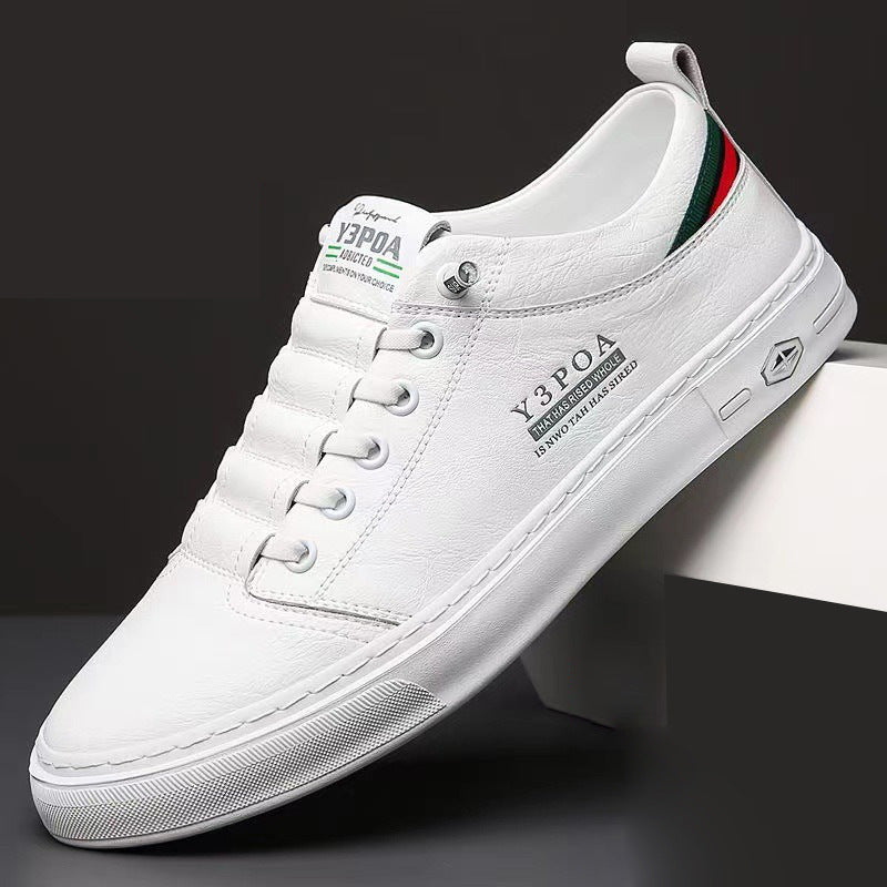 Men's Spring Flat Sports White Fashion Travel Sneakers