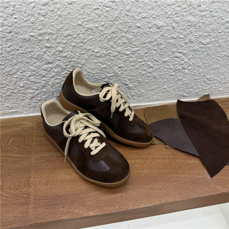 Women's Handmade Sier German Training Sports Flat Sneakers
