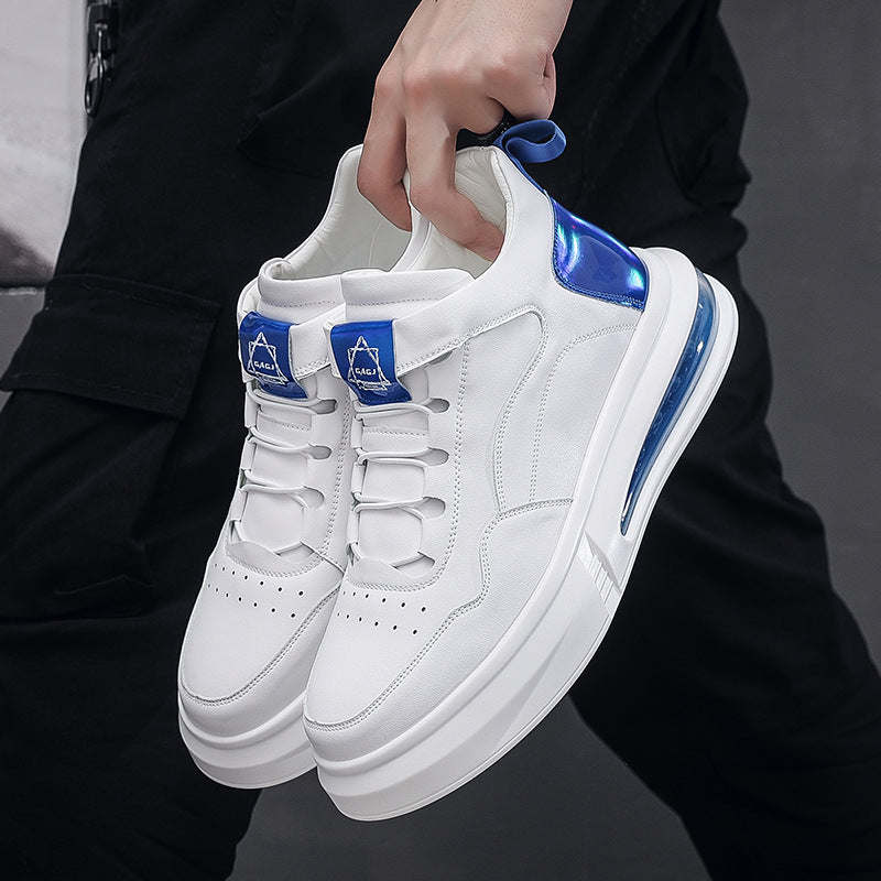 Men's Air Cushion Soft Bottom White Fashion Casual Shoes