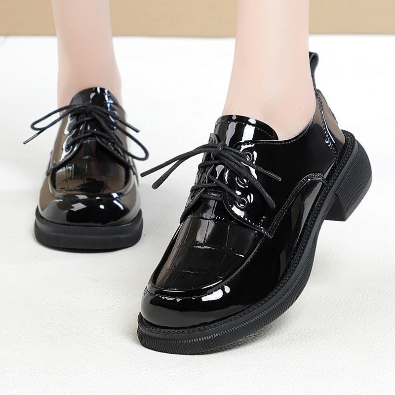 Women's Small British Style Genuine Platform Plus Women's Shoes