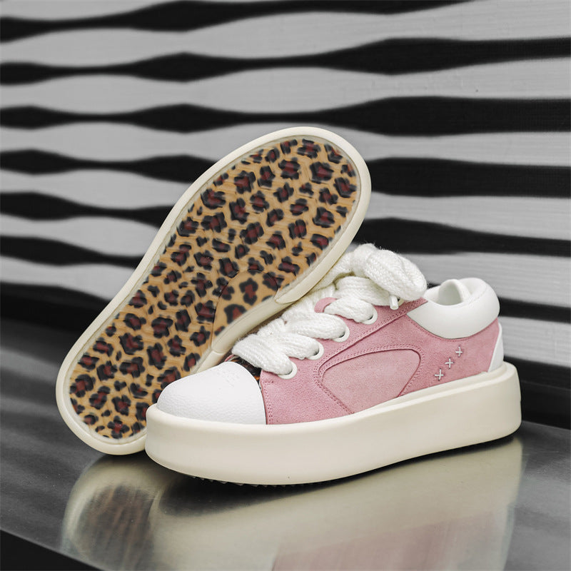 Women's & Men's Niche Love Platform Versatile Elevator Couple Men's Board Shoes
