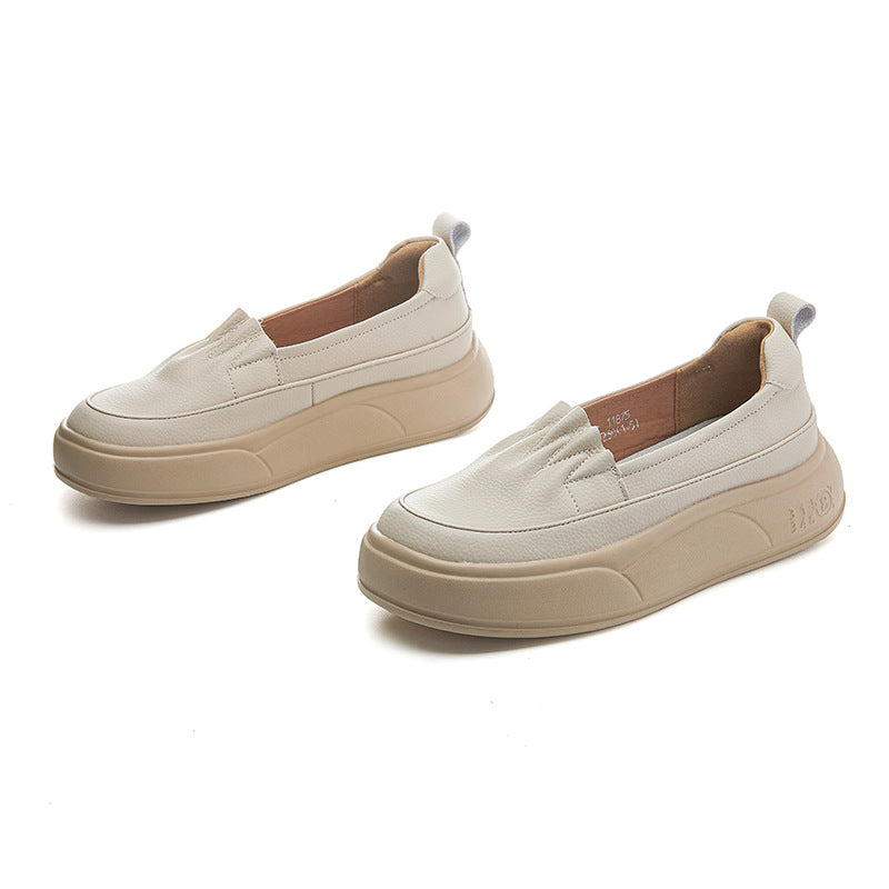 Small Size Plus Foam Bottom Authentic Spring Platform Retro Loafers