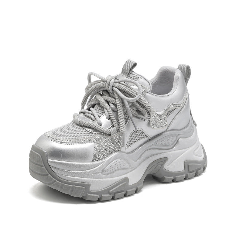 Women's Suction Mold Bottom Dad Small Versatile Sneakers