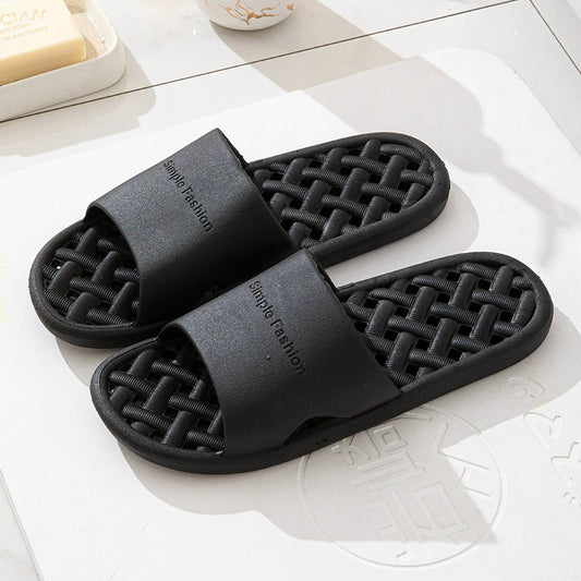 Women's Home Summer Bathroom Bath Soft Pu Slippers