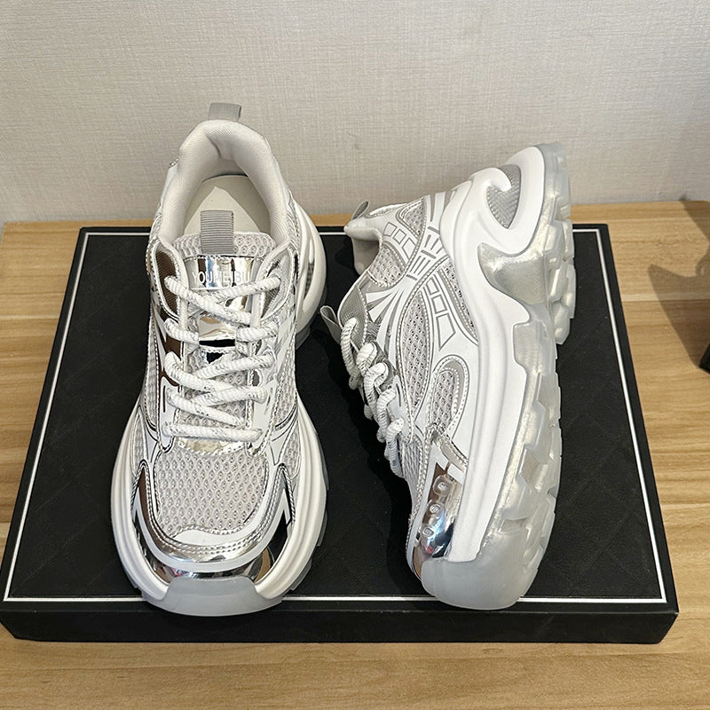 Women's Summer Korean Style Thick Bottom Height Sneakers