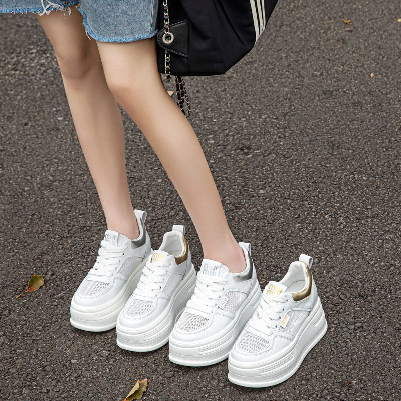 Muffin Platform White Female Summer Small Versatile Casual Shoes