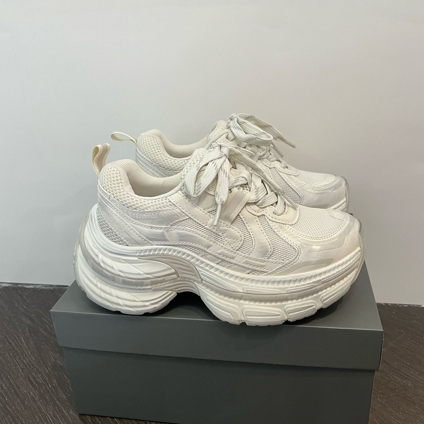 Women's Early Spring Platform Dad Increased Lace Women's Sports Shoes