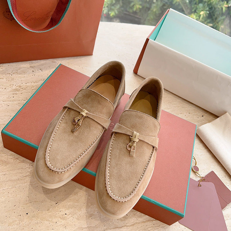 Women's British Style Slip-on Soft Bottom Pumps Women's Casual Shoes