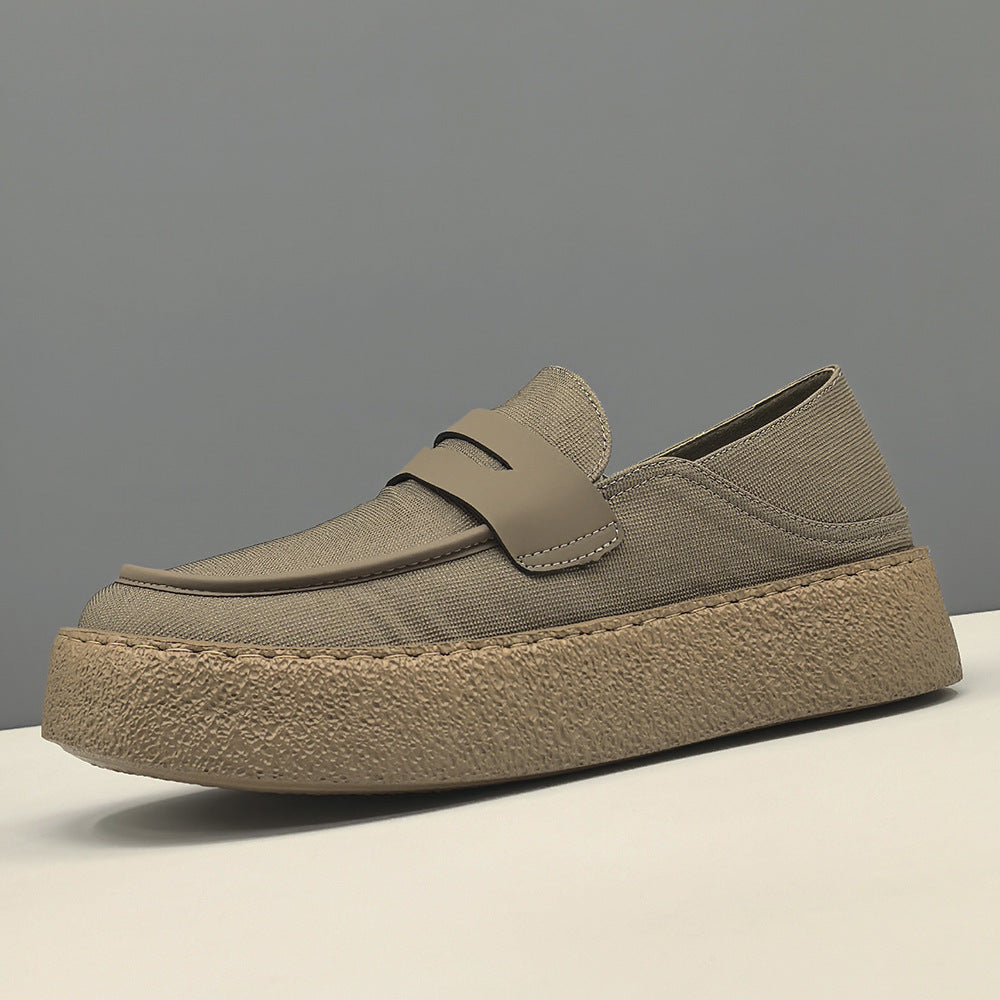 Men's Versatile Summer Breathable Cloth Niche Boys Soft Back Men's Casual Shoes