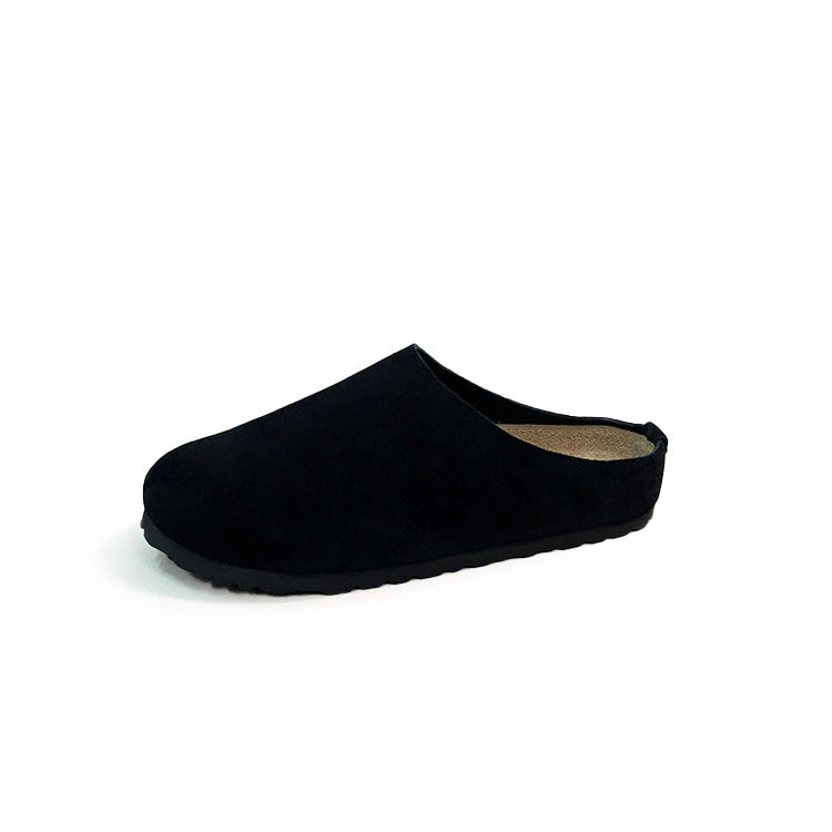 Women's Outer Wear Genuine Cork Arch Support Thick-soles Slippers