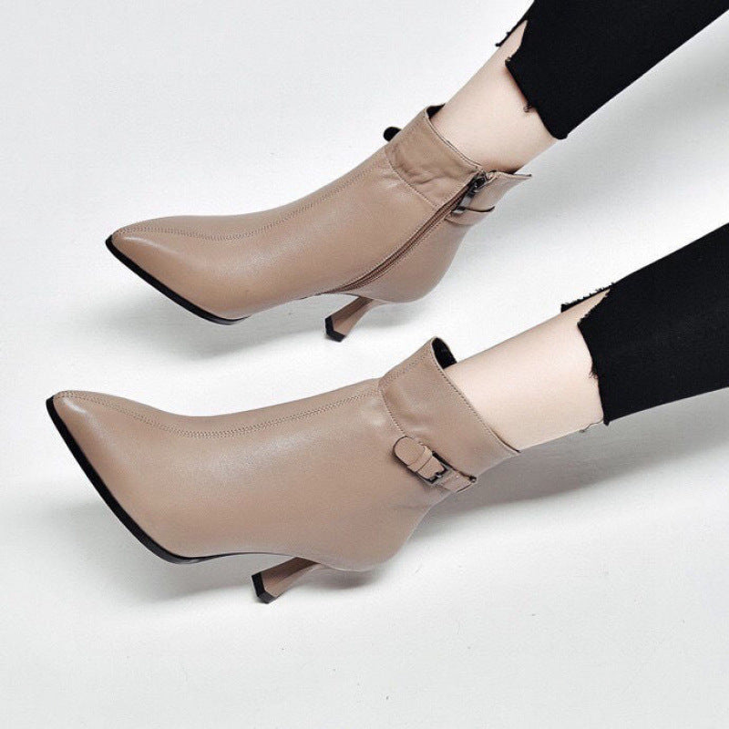 Women's High Quality Brushed Lining Fashion Tube Boots