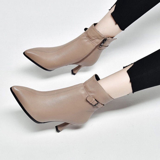 Women's High Quality Brushed Lining Fashion Tube Boots
