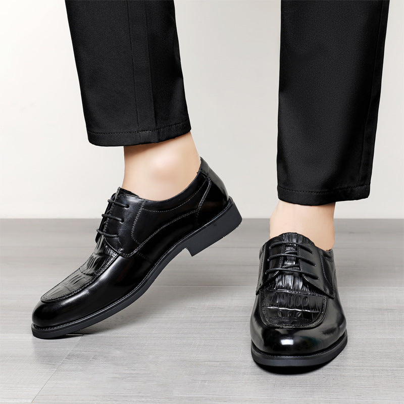 Men's Cowhide Autumn Formal Wear Wedding Business Leather Shoes