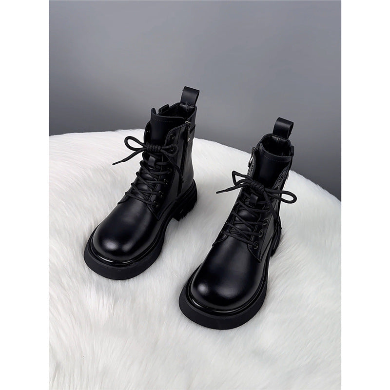 Martin Female British Style Super Hot Women's Leather Boots