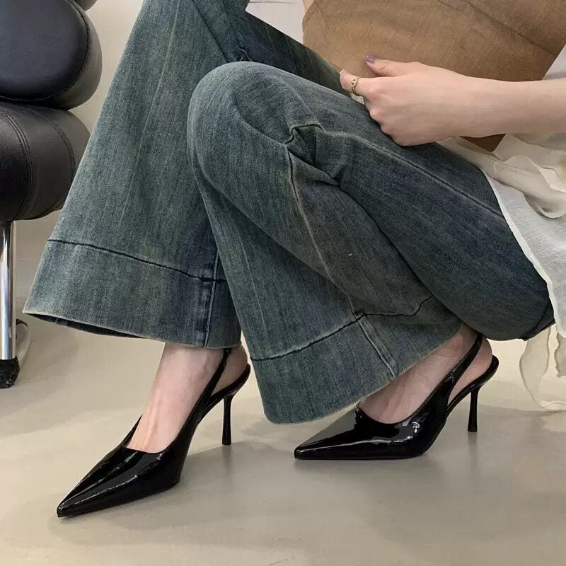 Women's Korean French Nude High Stiletto Sexy Shallow Women's Fashion Shoes