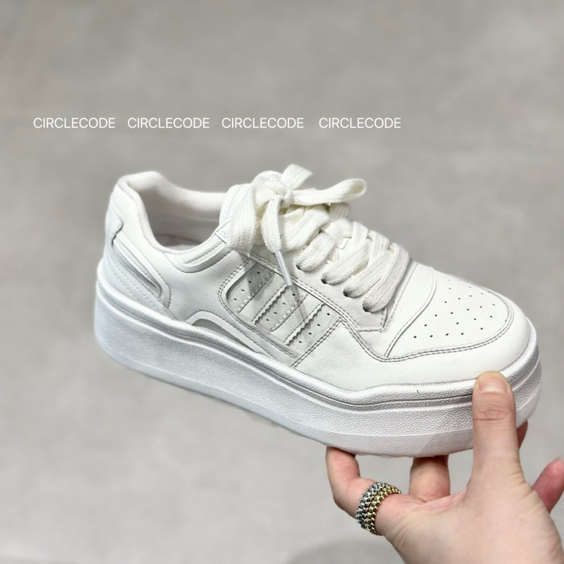 Classy Ni Thick Bottom Bread Skateboard Women's Casual Shoes