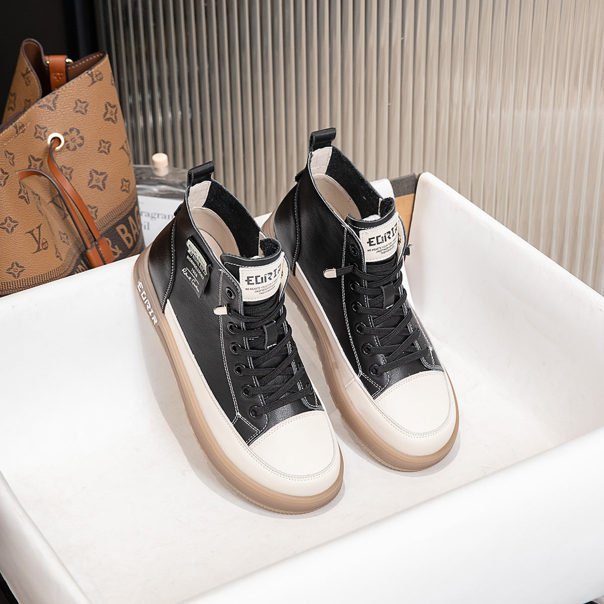 Women's First Layer Cowhide Outsole Flat Elastic Casual Shoes