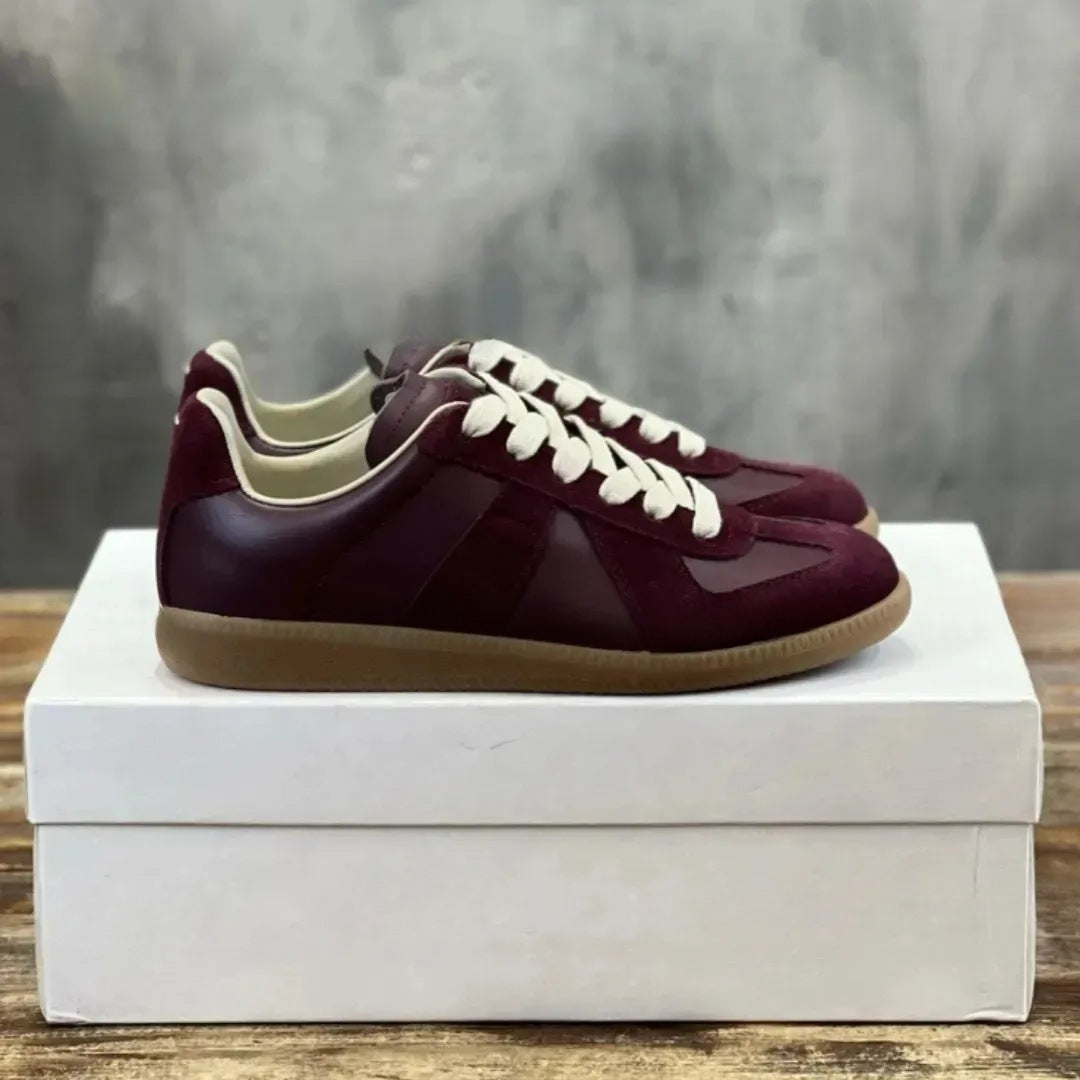 Women's & Men's German Training Genuine Cowhide Breathable Lovers Men's Board Shoes