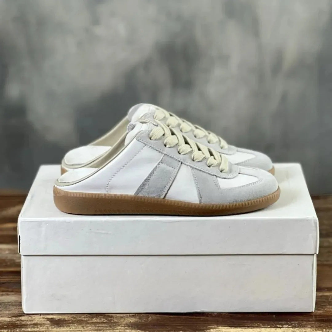 Women's & Men's German Training Genuine Cowhide Breathable Lovers Men's Board Shoes