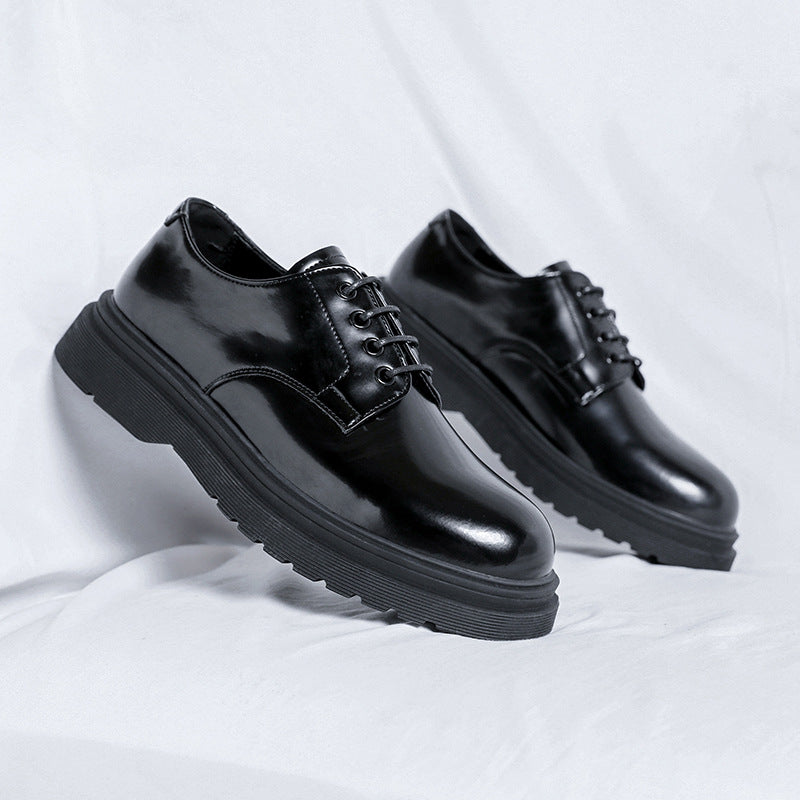 Men's Spring Business Formal Wear British Style Trendy Dress Groom Leather Shoes