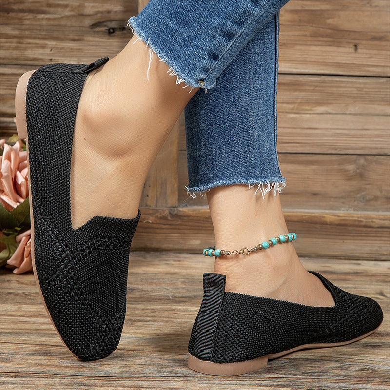 Women's Summer Plus Size Round Toe Flat Casual Shoes