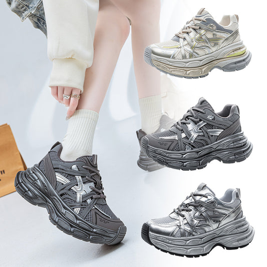 Women's Spring Thick Sole Increased Retro Daddy Women's Sports Shoes