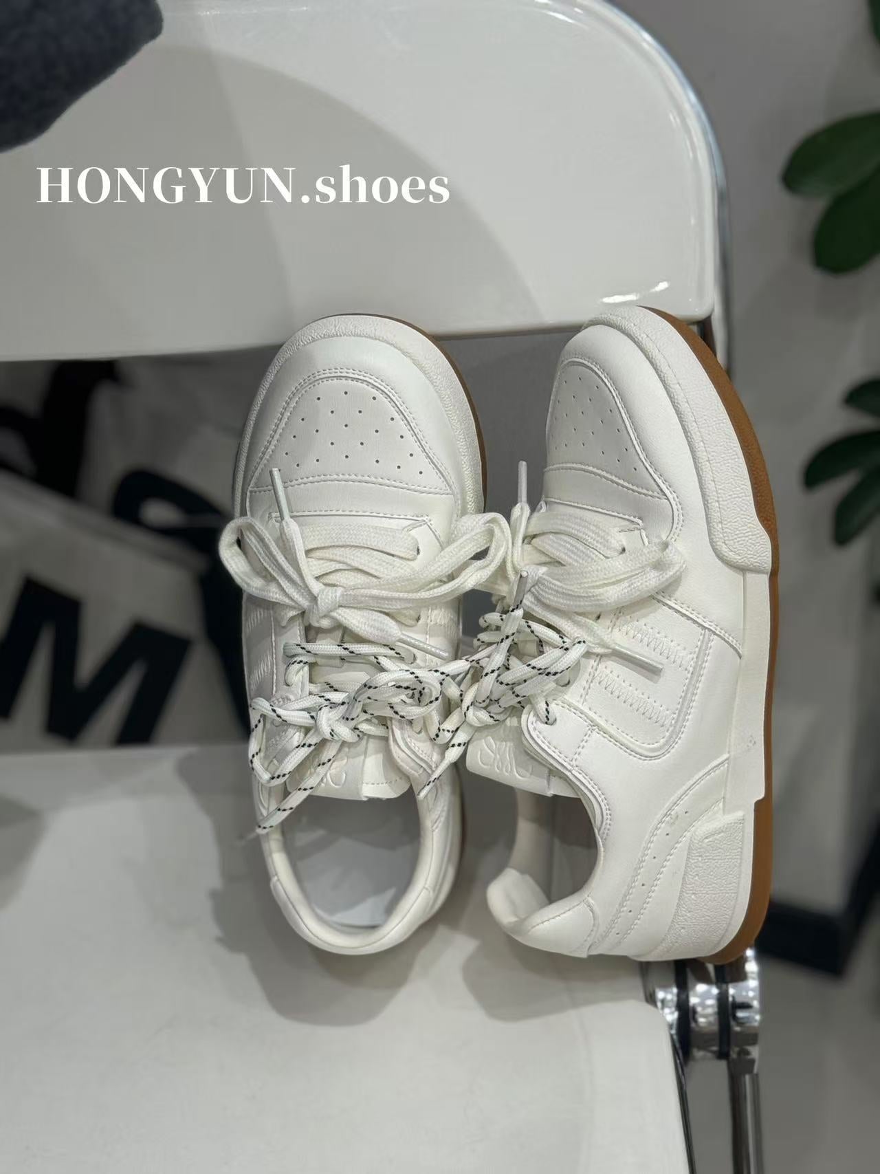 Women's Red Rhyme Thick Bottom Early Spring Flat Four Versatile Classic Women's Casual Shoes