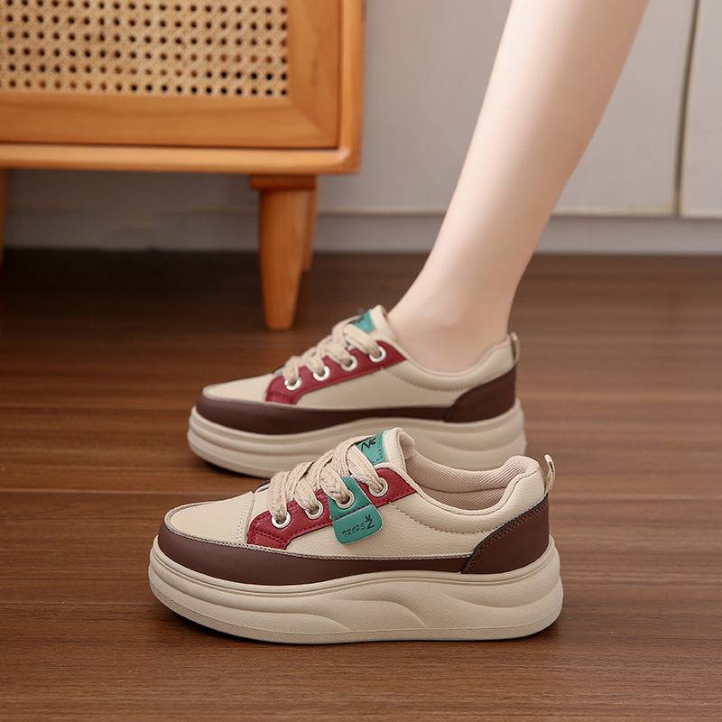 Women's Autumn Korean Style Breathable White Board Casual Shoes